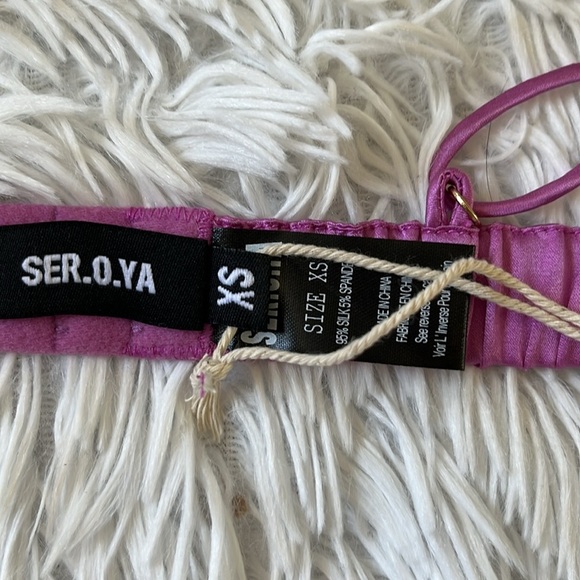 SER.O.YA DORAL SILK BRALETTE IN ROSE BUD SIZE XS - Picture 10 of 13